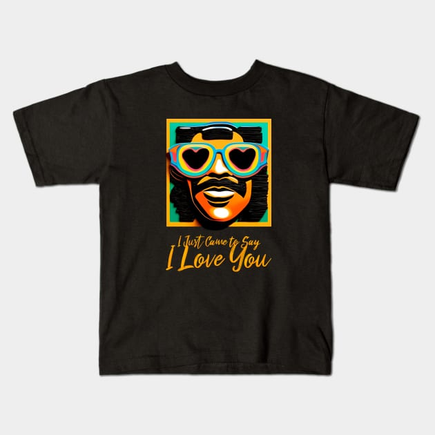 Stevie Wonder - I Just Came to Say I Love You Kids T-Shirt by Farzad-Design